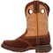 Durango Kids Western Boot, 8 M, Leather, 8 in H, Brown/Tan DBT0240C - alternate 7